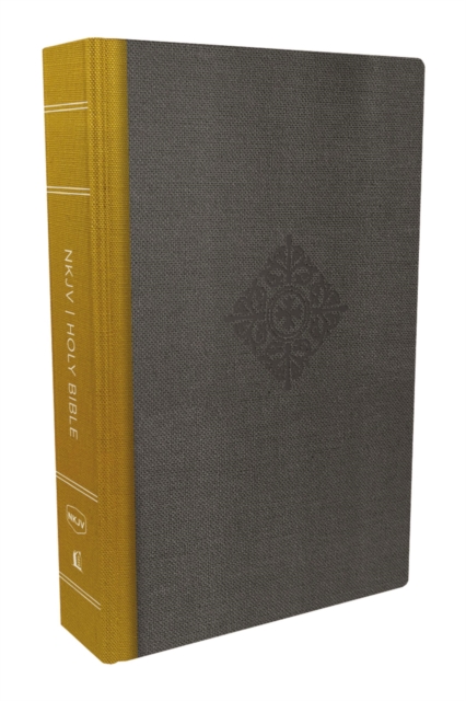 NKJV, Deluxe Reader's Bible, Cloth over Board, Yellow/Gray, Comfort Print : Holy Bible, New King James Version, Hardback Book
