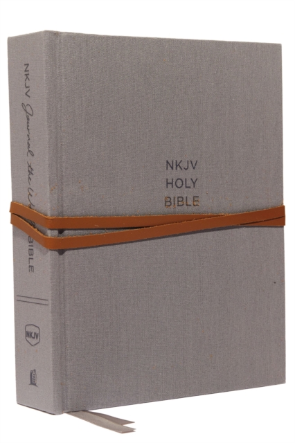 NKJV, Journal the Word Bible, Cloth over Board, Gray, Red Letter, Comfort Print : Reflect, Journal, or Create Art Next to Your Favorite Verses, Hardback Book