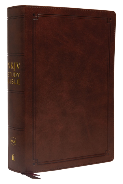 NKJV Study Bible, Leathersoft, Brown, Comfort Print : The Complete Resource for Studying God’s Word, Leather / fine binding Book