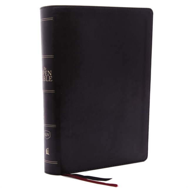 The KJV Open Bible: Complete Reference System, Black Leathersoft, Red Letter, Comfort Print: King James Version, Leather / fine binding Book