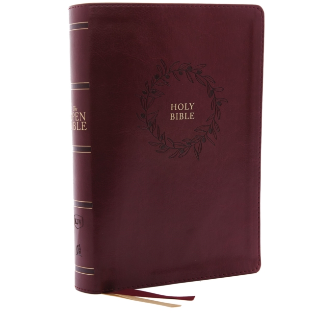 The KJV Open Bible: Complete Reference System, Burgundy Leathersoft, Red Letter, Comfort Print (Thumb Indexed): King James Version, Leather / fine binding Book
