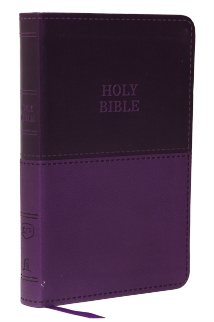 KJV Holy Bible: Value Compact Thinline, Purple Leathersoft, Red Letter, Comfort Print: King James Version, Leather / fine binding Book