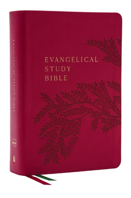 Evangelical Study Bible: Christ-centered. Faith-building. Mission-focused. (NKJV, Pink Leathersoft, Red Letter, Thumb Indexed, Large Comfort Print), Leather / fine binding Book
