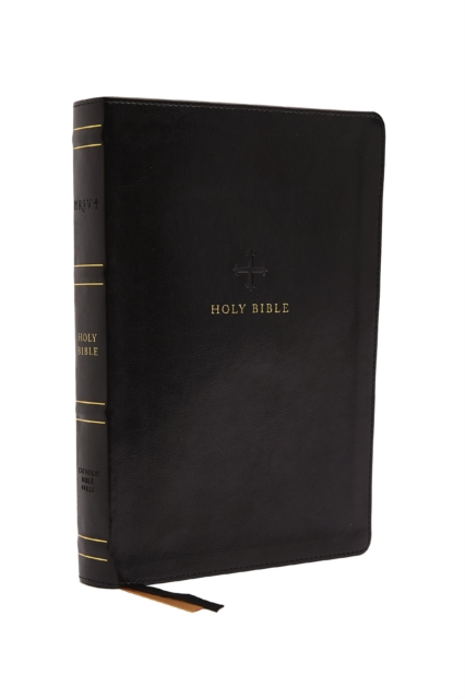 NRSV, Catholic Bible, Standard Personal Size, Leathersoft, Black, Comfort Print : Holy Bible, Leather / fine binding Book