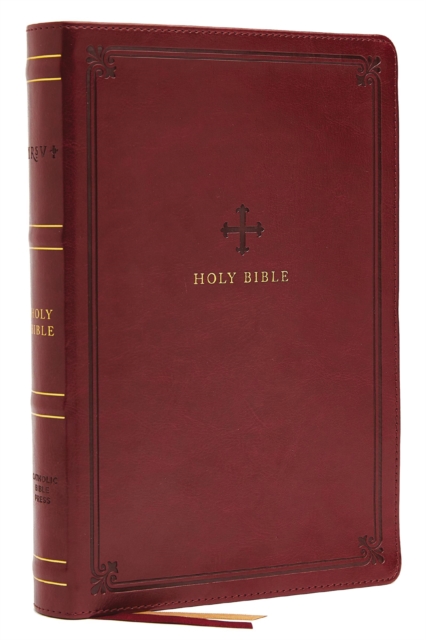 NRSV, Catholic Bible, Standard Personal Size, Leathersoft, Red, Comfort Print : Holy Bible, Leather / fine binding Book
