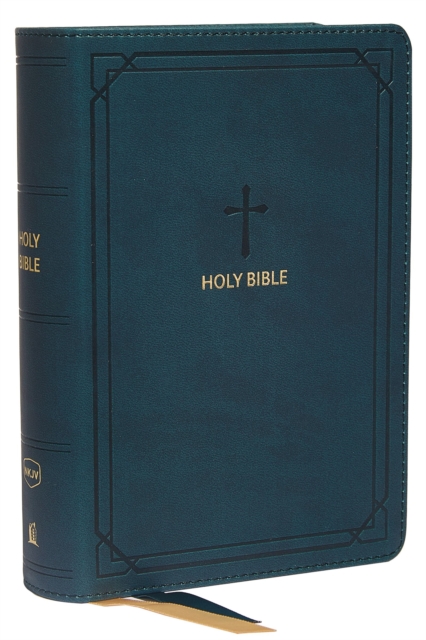 NKJV, End-of-Verse Reference Bible, Compact, Leathersoft, Teal, Red Letter, Comfort Print : Holy Bible, New King James Version, Leather / fine binding Book