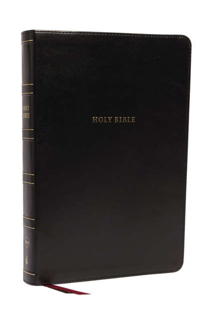 NKJV Holy Bible, Super Giant Print Reference Bible, Black Leathersoft, 43,000 Cross references, Red Letter, Comfort Print: New King James Version, Leather / fine binding Book