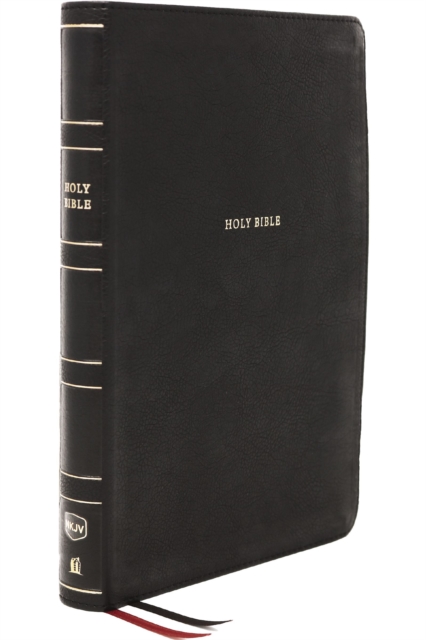 NKJV Holy Bible, Giant Print Center-Column Reference Bible, Black Leathersoft, 72,000+ Cross References, Red Letter, Comfort Print: New King James Version, Leather / fine binding Book