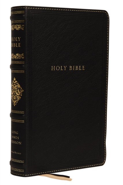 KJV, Personal Size Reference Bible, Sovereign Collection, Genuine Leather, Black, Red Letter, Thumb Indexed, Comfort Print : Holy Bible, King James Version, Leather / fine binding Book