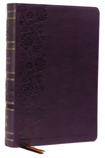 NKJV, Single-Column Wide-Margin Reference Bible, Leathersoft, Purple, Red Letter, Comfort Print : Holy Bible, New King James Version, Leather / fine binding Book
