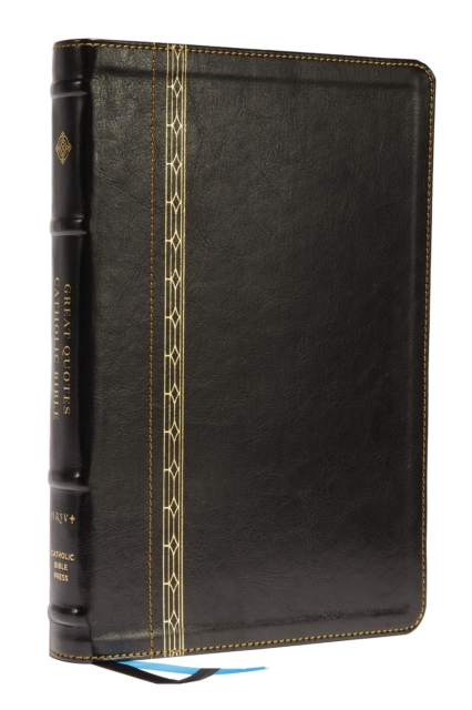 NRSVCE, Great Quotes Catholic Bible, Leathersoft, Black, Comfort Print : Holy Bible, Leather / fine binding Book