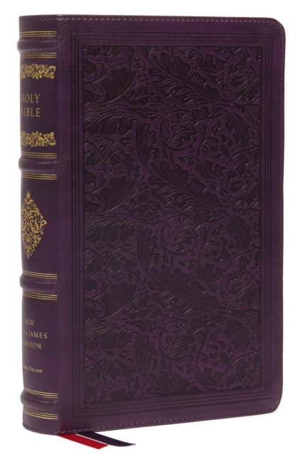 NKJV, Personal Size Reference Bible, Sovereign Collection, Leathersoft, Purple, Red Letter, Thumb Indexed, Comfort Print : Holy Bible, New King James Version, Leather / fine binding Book