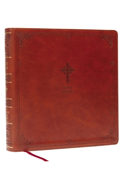 NABRE XL, Catholic Edition, Leathersoft, Brown, Comfort Print : Holy Bible, Leather / fine binding Book