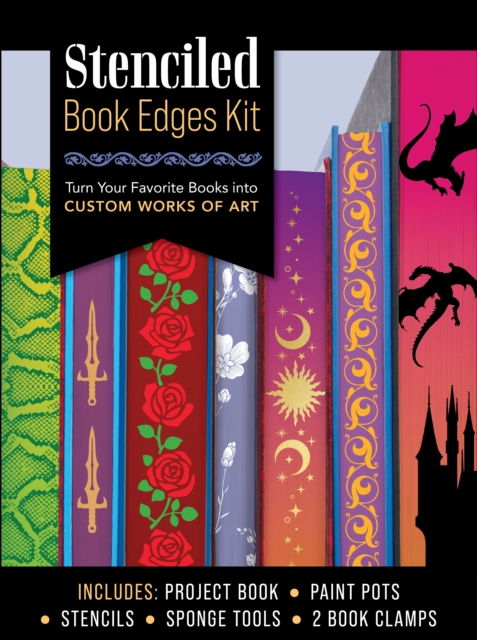 Stenciled Book Edges Kit : Turn Your Favorite Books into Custom Works of Art, Kit Book