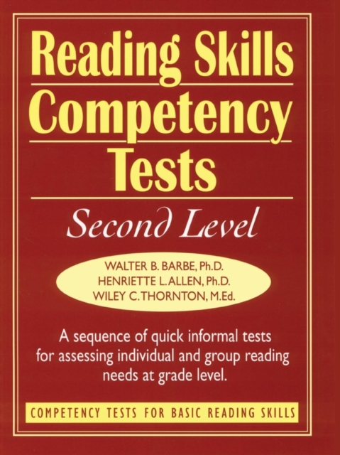 Reading Skills Competency Tests : Level 2, Paperback Book