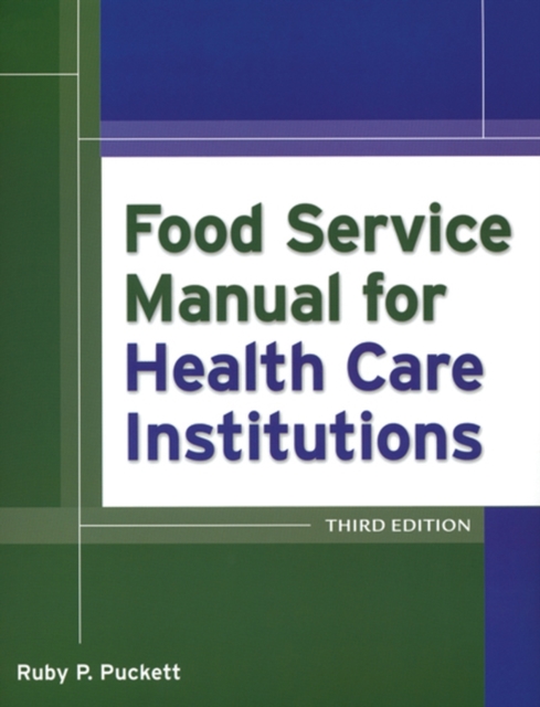 Food Service Manual for Health Care Institutions, PDF eBook