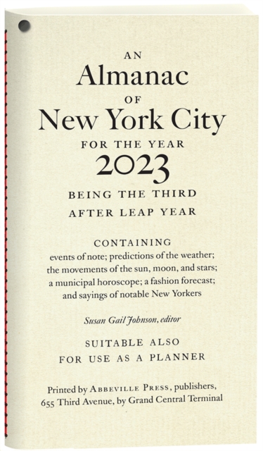 An Almanac of New York City for the Year 2023, Paperback / softback Book