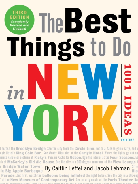 The Best Things to Do in New York: 1001 Ideas : 3rd Edition, Paperback / softback Book