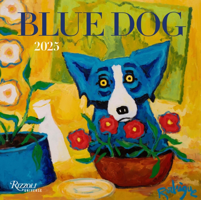 Blue Dog 2025 Wall Calendar, Calendar Book