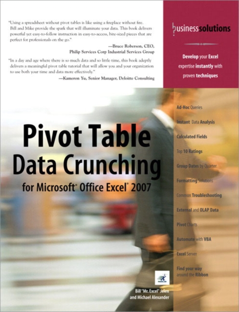 Pivot Table Data Crunching for Microsoft Office Excel 2007, Paperback Book