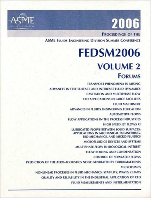 Fourteenth International Conference on Nuclear Engineering and 2006 ASME Joint U.S./European Fluids Engineering Summer Meeting v. 2; Fora : Miami, Florida USA - July 17-20, Paperback / softback Book