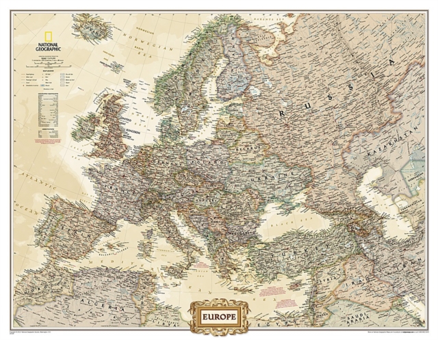 Europe Executive, Enlarged &, Laminated : Wall Maps Continents, Sheet map Book