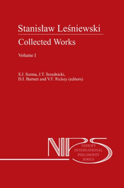 Stanislaw Lesniewski: Collected Works - Volumes I and II, Hardback Book