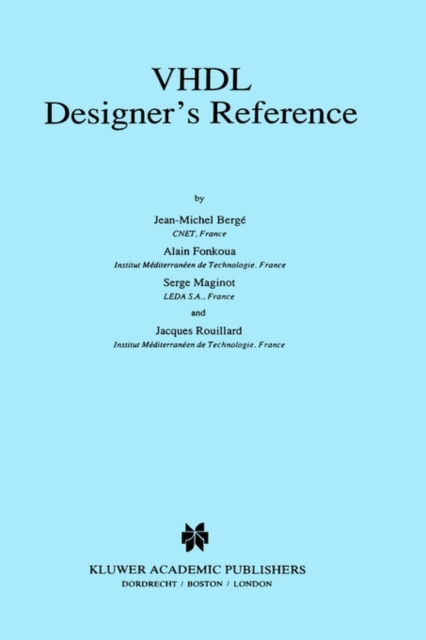 VHDL Designer's Reference, Hardback Book
