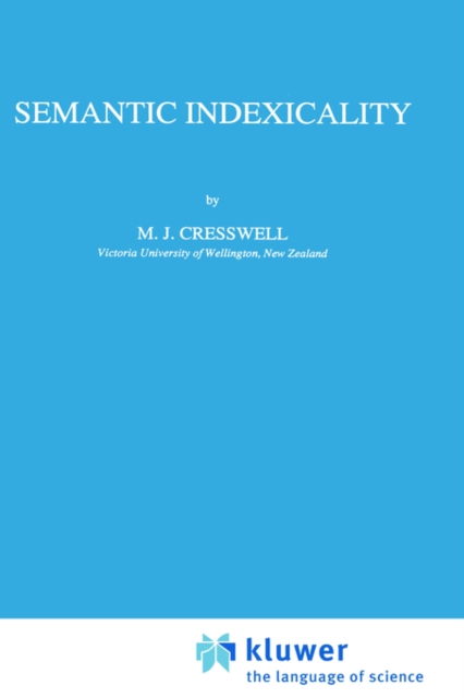 Semantic Indexicality, Hardback Book