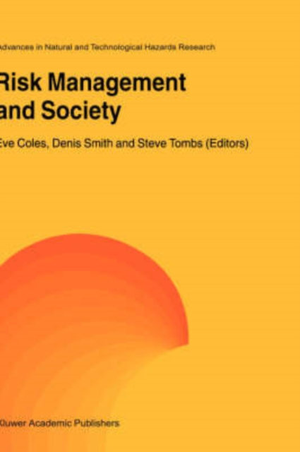 Risk Management and Society, Hardback Book