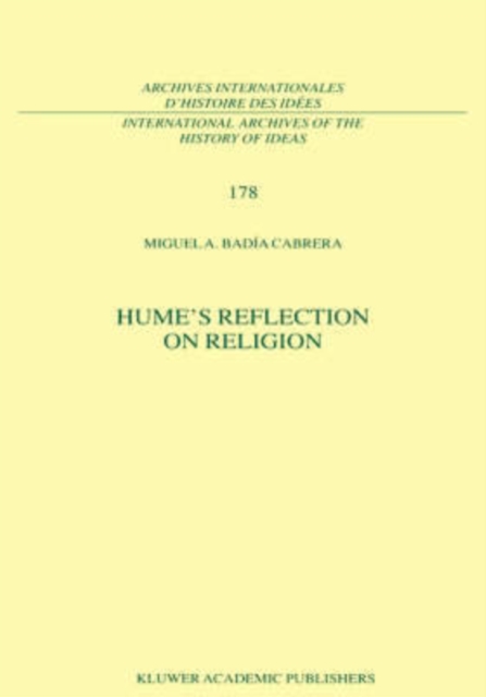 Hume's Reflection on Religion, Hardback Book