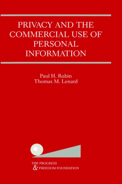 Privacy and the Commercial Use of Personal Information, Hardback Book
