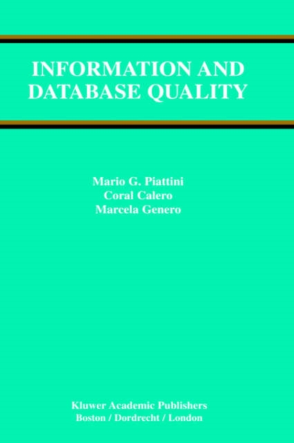 Information and Database Quality, Hardback Book