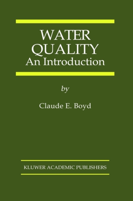 Water Quality : An Introduction, Hardback Book