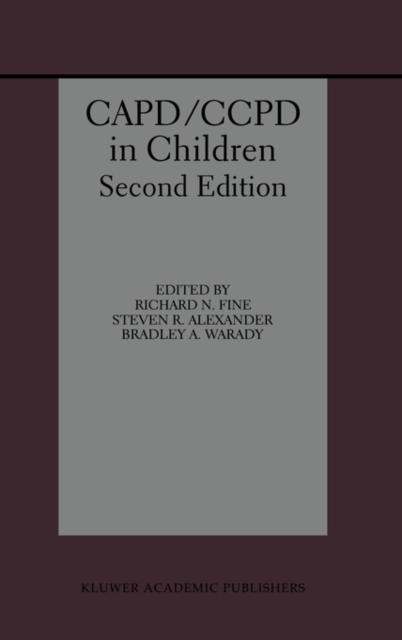 CAPD/CCPD in Children, Hardback Book