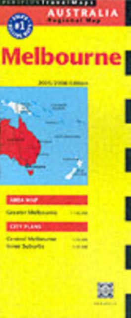 Melbourne Travel Map Second Edition, Sheet map Book