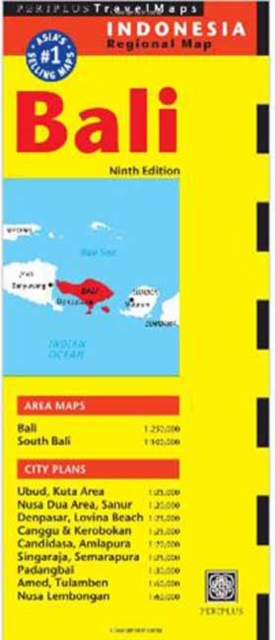 Bali Travel Map Ninth Edition, Sheet map, folded Book