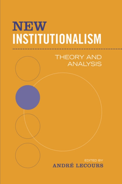 New Institutionalism : Theory and Analysis, Paperback / softback Book