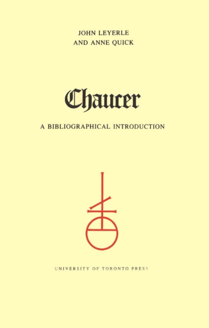 Chaucer : A Select Bibliography, Paperback / softback Book