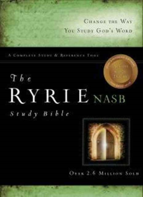 NASB Ryrie Study Bible, Black Genuine Leather, Red Letter, Leather / fine binding Book
