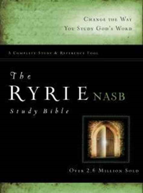 NASB Ryrie Study Bible, Black Genuine Leather, Red Letter, Hardback Book