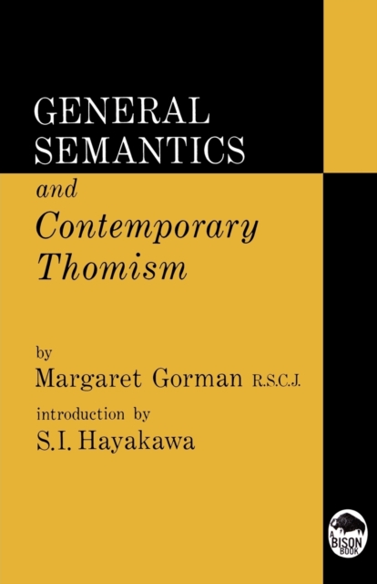 General Semantics and Contemporary Thomism, Paperback / softback Book