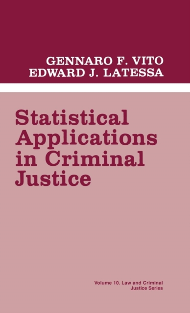 Statistical Applications in Criminal Justice, Hardback Book