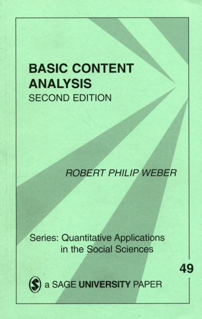Basic Content Analysis, Paperback / softback Book