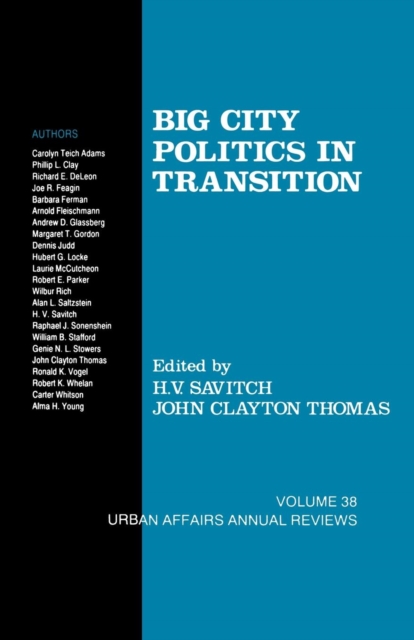 Big City Politics in Transition, Paperback / softback Book