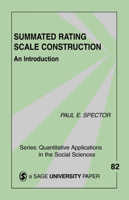 Summated Rating Scale Construction : An Introduction, Paperback / softback Book