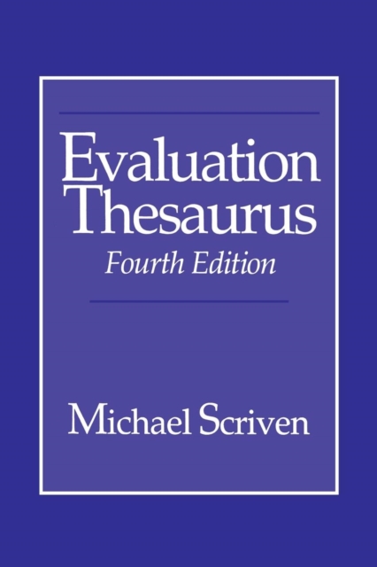 Evaluation Thesaurus, Paperback / softback Book