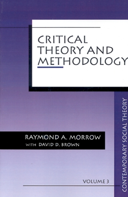 Critical Theory and Methodology, Paperback / softback Book