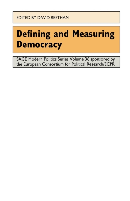 Defining and Measuring Democracy, Paperback / softback Book