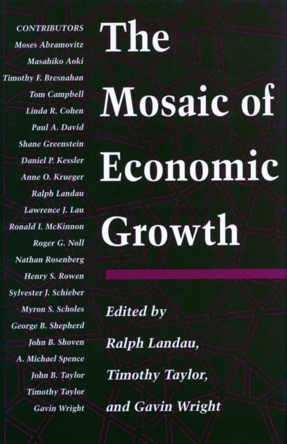 The Mosaic of Economic Growth, Hardback Book